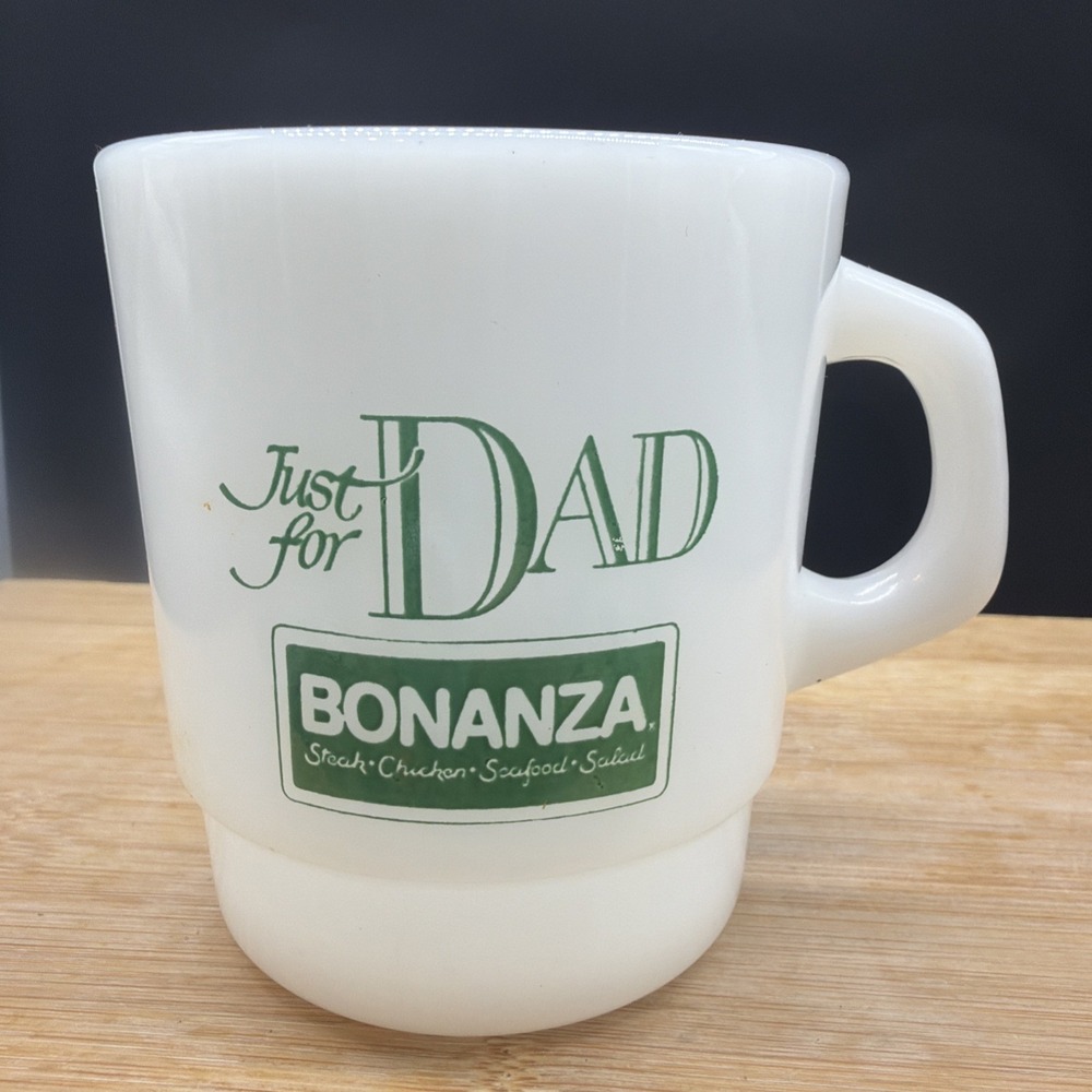 Vintage Galaxy Just For Dad Bonanza Mug 3.5" X 3" RARE